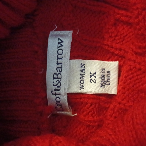 Croft & Barrow red sweater - Picture 9 of 10